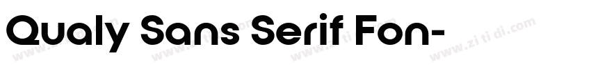 Qualy Sans Serif Fon字体转换